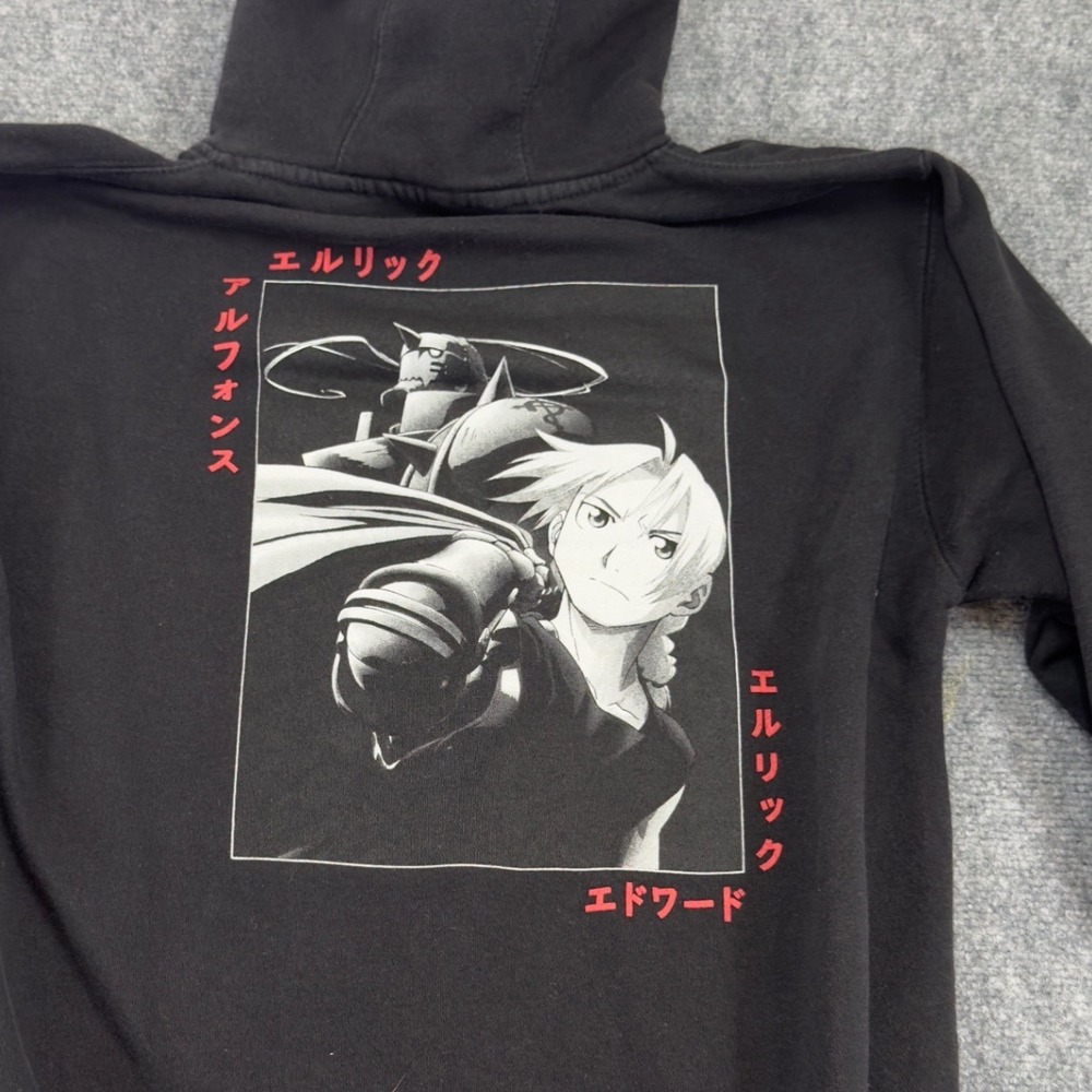 Crunchyroll Fullmetal Alchemist Brotherhood Hoodie Black Size M
